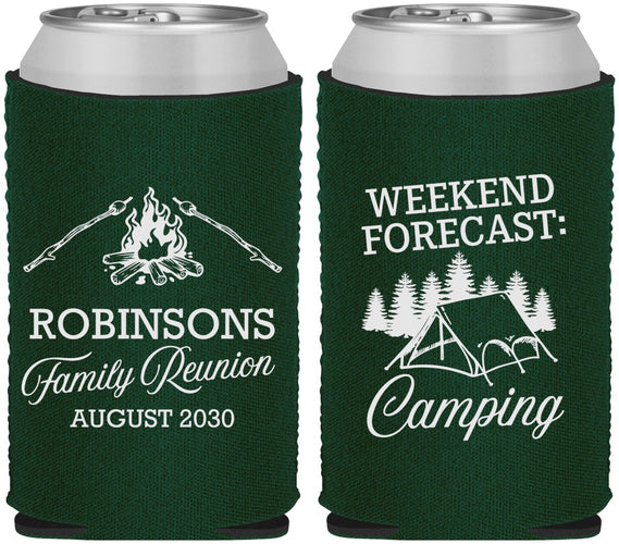 Custom Family Reunion Neoprene Can Coolers - Camping | 160044