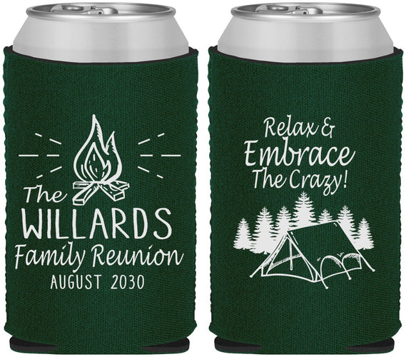 Custom Family Reunion Neoprene Can Coolers - Camping | 160045