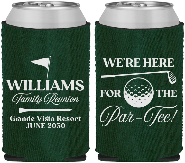 Custom Family Reunion Neoprene Can Coolers - Golf | 160047