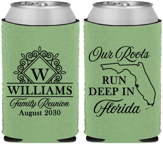 Custom Family Reunion Neoprene Can Coolers - Florida | 160057