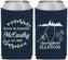 Custom Wedding Neoprene Can Coolers - Illinois | 162