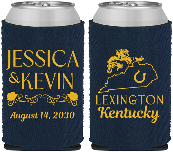 Custom Wedding Neoprene Can Coolers - Kentucky | 166