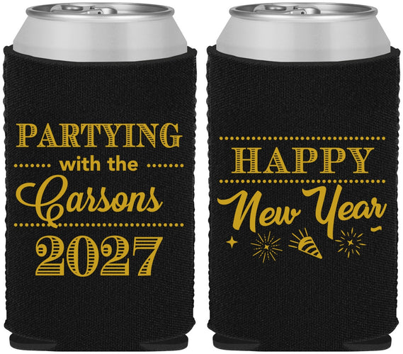 Custom New Years Neoprene Can Coolers - 2027 Nye | 170016