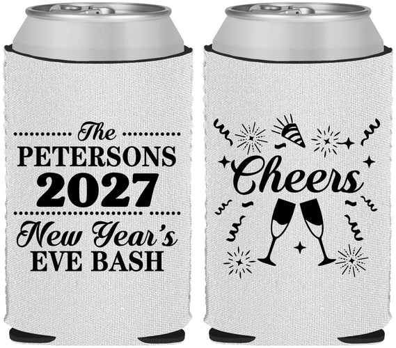 Custom New Years Neoprene Can Coolers - 2027 Cheers | 170017