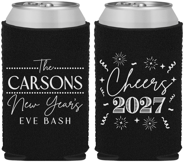 Custom New Years Neoprene Can Coolers - 2027 Cheers | 170018