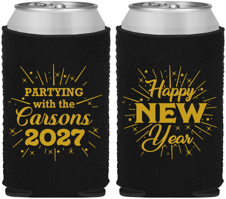 Custom New Years Neoprene Can Coolers - 2027 Nye | 170020