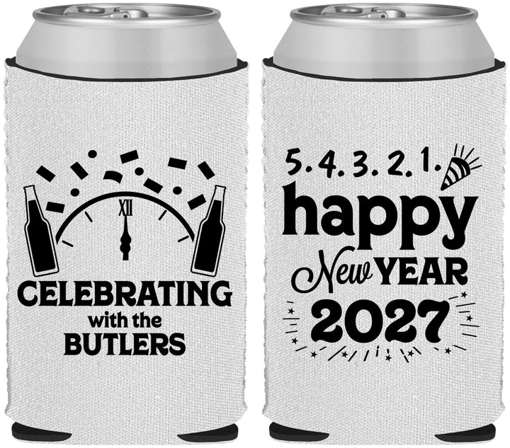 Custom New Years Neoprene Can Coolers - 2027 Countdown | 170021