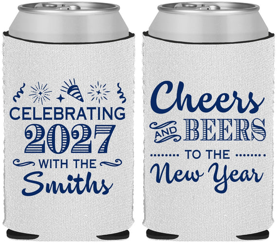 Custom New Years Neoprene Can Coolers - 2027 Cheers | 170023