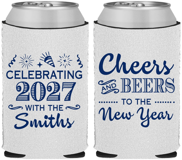 Custom New Years Neoprene Can Coolers - 2027 Cheers | 170023