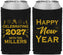 Custom New Years Neoprene Can Coolers - 2027 Nye Confetti | 170028