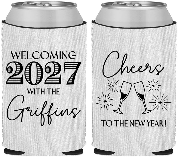 Custom New Years Neoprene Can Coolers - 2027 Cheers | 170029