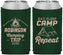 Custom Family Vacation Neoprene Can Coolers - Eat Sleep Camp Repeat | 180014