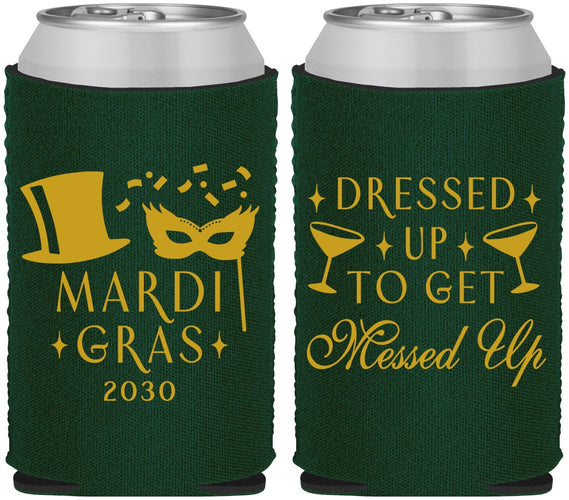 Custom Mardi Gras Neoprene Can Coolers - Fleur De Lis | 190015