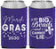 Custom Mardi Gras Neoprene Can Coolers - Big Bead Fleur De Lis | 190018
