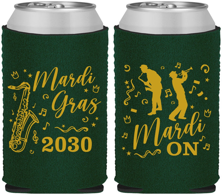 Custom Mardi Gras Neoprene Can Coolers - Mardi On Jazz | 190019