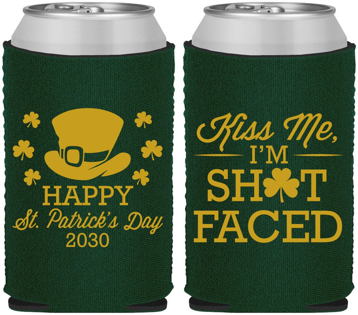 Custom St Patricks Day Neoprene Can Coolers - Leprechaun | 200009