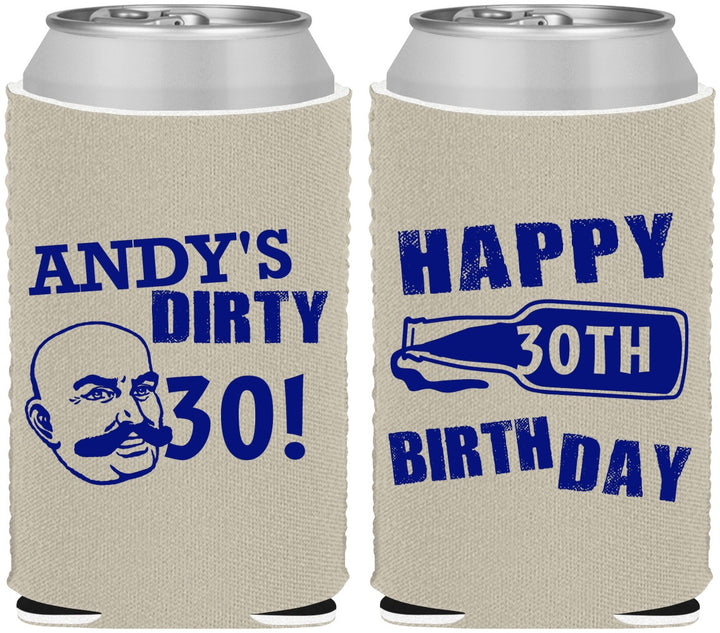 Custom Birthday Neoprene Can Coolers - 30th | 20012