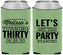 Custom Birthday Neoprene Can Coolers - 30th | 20017