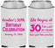 Custom Birthday Neoprene Can Coolers - 30th The Last 29 Years | 20019