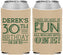 Custom Birthday Neoprene Can Coolers - 30th Three Decades Of Fun | 20020