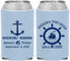 Custom Birthday Neoprene Can Coolers - 45th Nautical | 20023