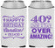Custom Birthday Neoprene Can Coolers - 40th | 20044