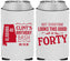 Custom Birthday Neoprene Can Coolers - 40th | 20050