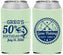 Custom Birthday Neoprene Can Coolers - 50th Nautical | 20065