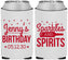 Custom Birthday Neoprene Can Coolers - Sparkles Spirits | 20083