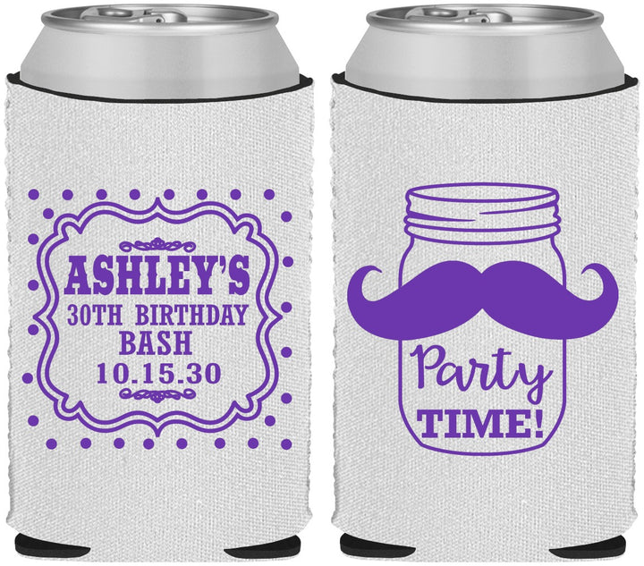 Custom Birthday Neoprene Can Coolers - 20th | 20096