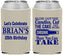 Custom Birthday Neoprene Can Coolers - 25th | 20100