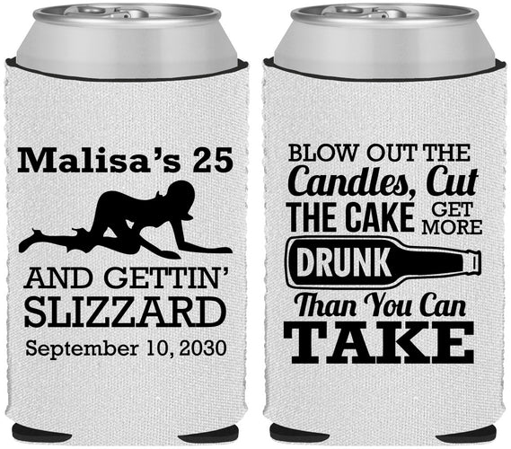 Custom Birthday Neoprene Can Coolers - 25th Strip Club | 20102