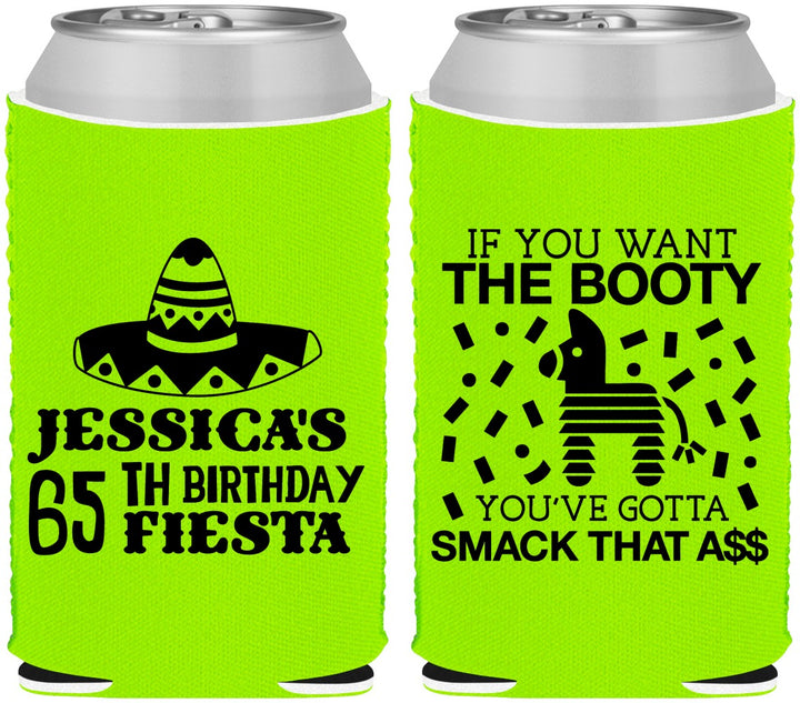 Custom Birthday Neoprene Can Coolers - 65th Mexico | 20108