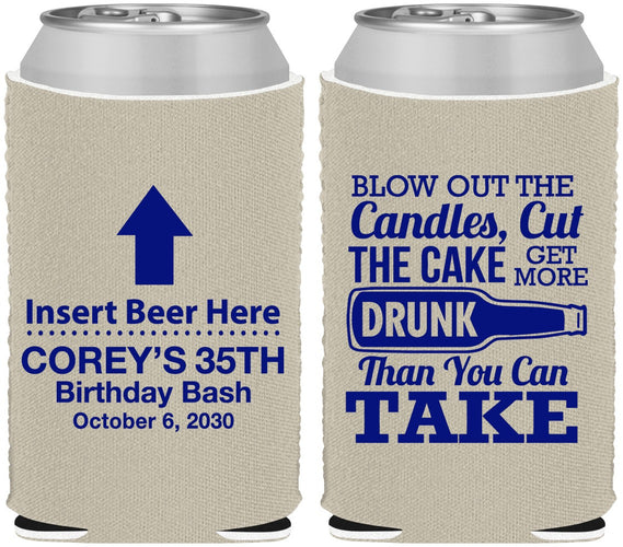 Custom Birthday Neoprene Can Coolers - 35th | 20111