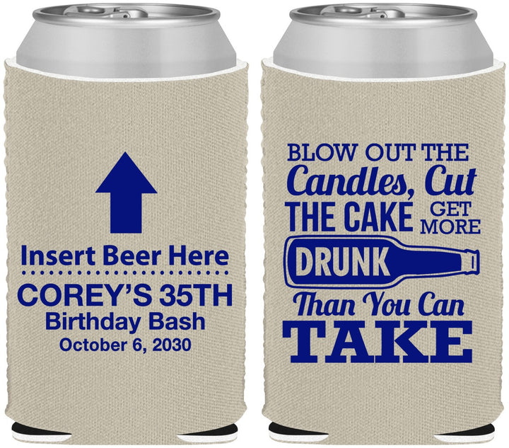 Custom Birthday Neoprene Can Coolers - 35th | 20111