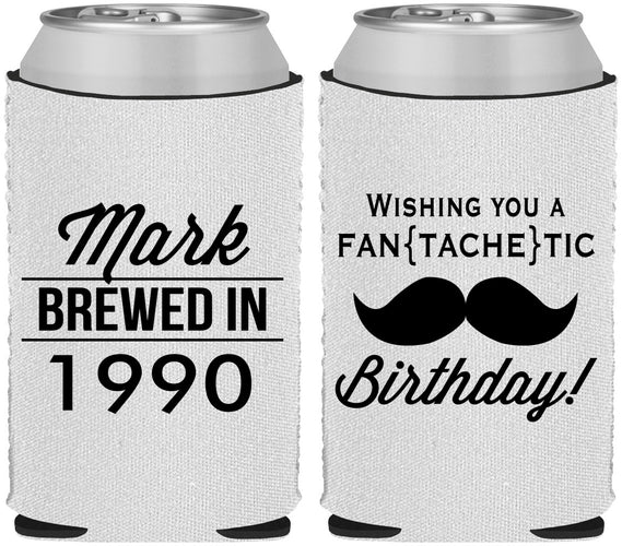Custom Birthday Neoprene Can Coolers - 40th | 20119