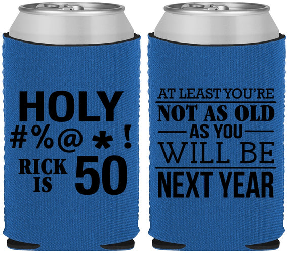 Custom Birthday Neoprene Can Coolers - 50th | 20120