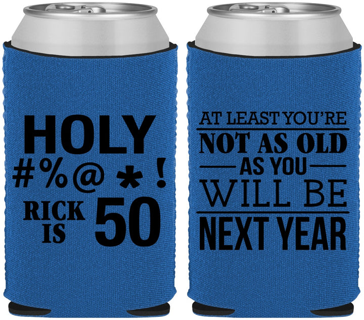 Custom Birthday Neoprene Can Coolers - 50th | 20120