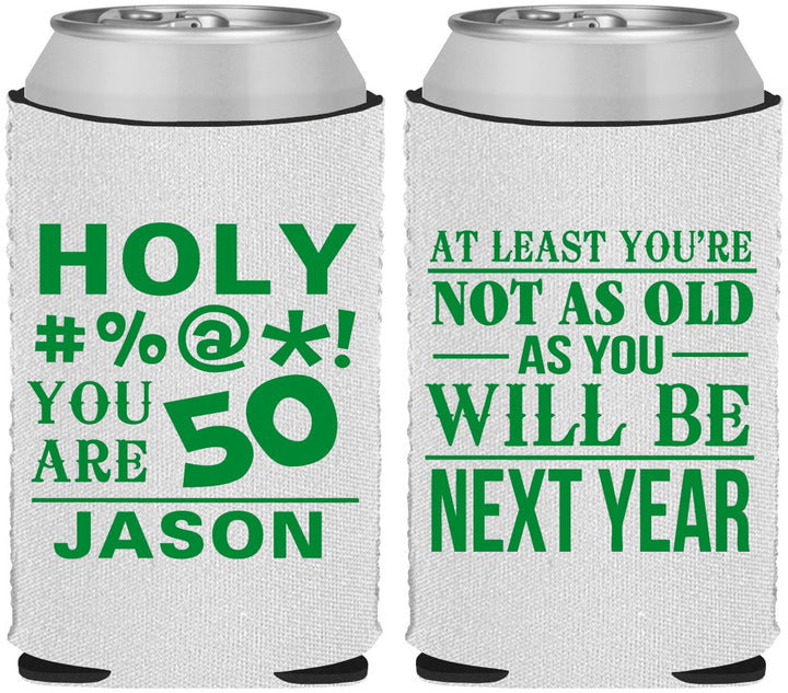 Custom Birthday Neoprene Can Coolers - 50th | 20122