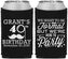 Custom Birthday Neoprene Can Coolers - 40th | 20130