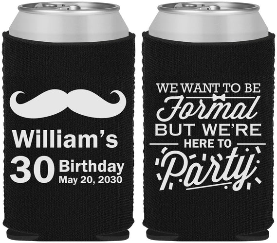 Custom Birthday Neoprene Can Coolers - 30th | 20132