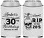 Custom Birthday Neoprene Can Coolers - 30th Rip 20 | 20140