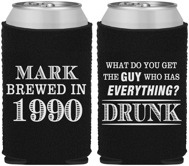 Custom Birthday Neoprene Can Coolers - 40th | 20148
