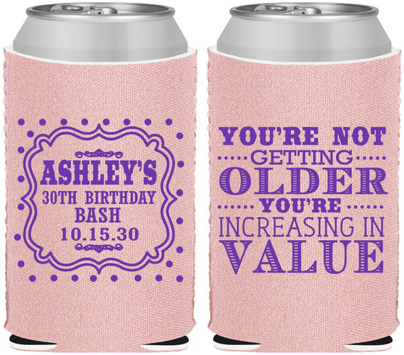 Custom Birthday Neoprene Can Coolers - 30th | 20149