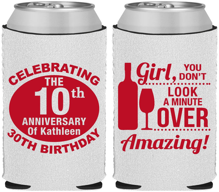 Custom Birthday Neoprene Can Coolers - 40th | 20151