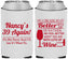 Custom Birthday Neoprene Can Coolers - 40th Wine | 20154