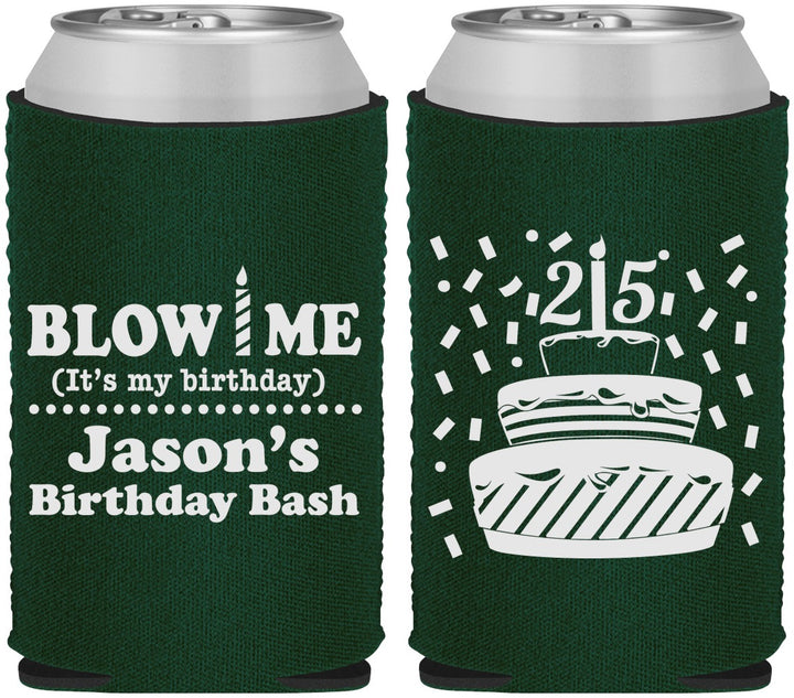 Custom Birthday Neoprene Can Coolers - 25th | 20169
