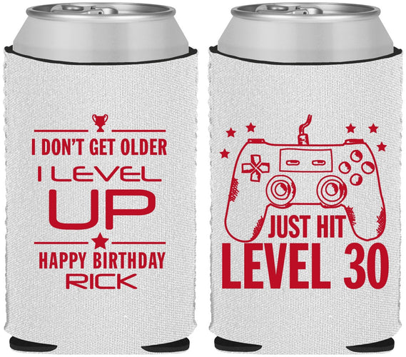 Custom Birthday Neoprene Can Coolers - 30th Video Games | 20179