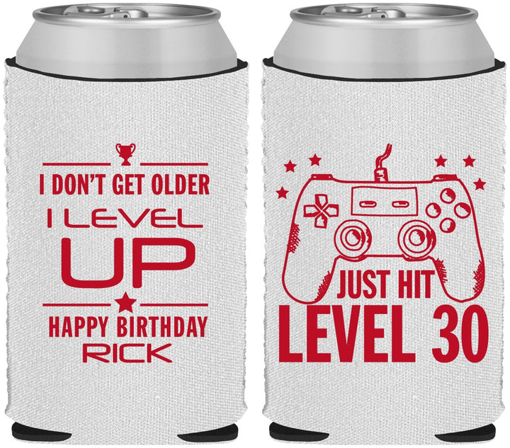 Custom Birthday Neoprene Can Coolers - 30th Video Games | 20179