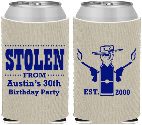 Custom Birthday Neoprene Can Coolers - 30th | 20194